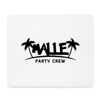 malle party crew - Mousepad (Querformat) - Weiß - Vorne