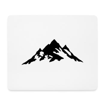 Berg, Berge - Mousepad (Querformat) - Weiß - Vorne
