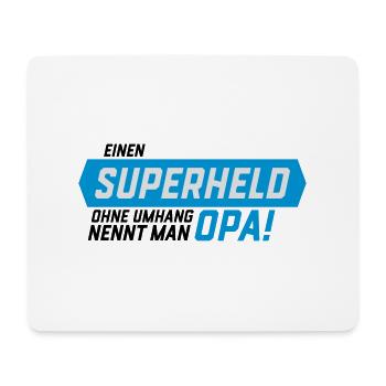 Superheld ohne Umhang Opa - Mousepad (Querformat) - Weiß - Vorne