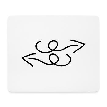 pfeile - Mousepad (Querformat) - Weiß - Vorne