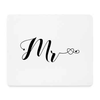 mr_heart_12 - Mousepad (Querformat) - Weiß - Vorne