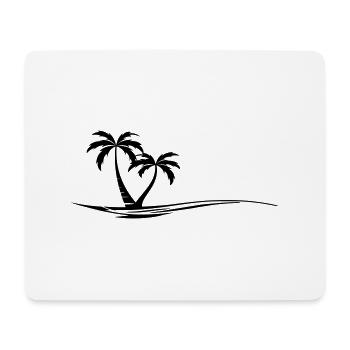 PALMEN STRAND Waves Summer Vacation - Mouse Pad (horizontal) - white - Front