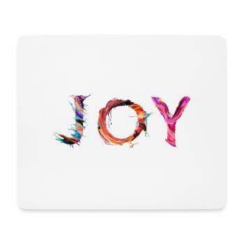 Joy - Tapis de souris (format paysage) - blanc - Devant