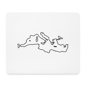 Mediterranean Sea Minimalist Design - Mouse Pad (horizontal) - white - Front