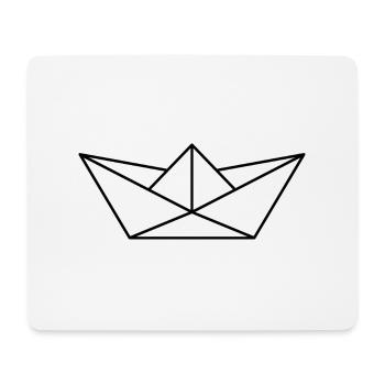 bateau en papier - Tapis de souris (format paysage) - blanc - Devant
