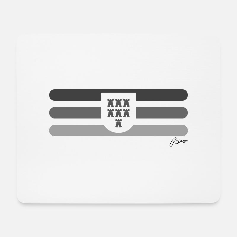 Pongratz Design | Modernes siebenbürgisches Design - Mousepad (Querformat) - Weiß
