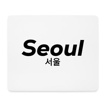 Seoul Korea Korean Language - Mouse Pad (horizontal) - white - Front