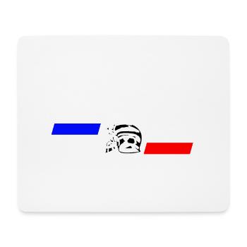 Sapeurs Pompiers De France Drapeau Français - Tapis de souris (format paysage) - blanc - Devant