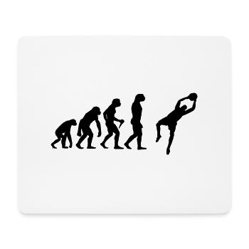 Football Evolution Gardien de but Footballeur Gardien de but Fussb - Tapis de souris (format paysage) - blanc - Devant