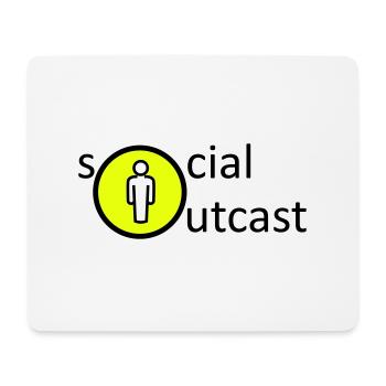 Social Outcast - Mouse Pad (horizontal) - white - Front