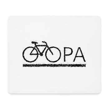 bester Opa Fahrrad Mountainbike Radeln Kritzeln - Mousepad (Querformat) - Weiß - Vorne