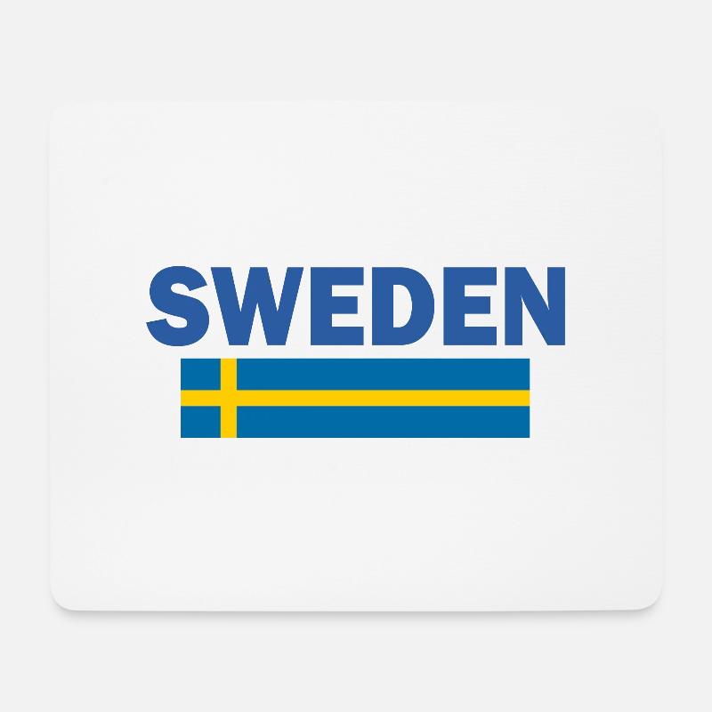 Schweden - Mousepad (Querformat) - Weiß