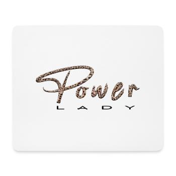 Women's T-shirt, power lady, gift, motivation - Mouse Pad (horizontal) - white - Front