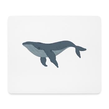 Ozean, Wal - Mousepad (Querformat) - Weiß - Vorne
