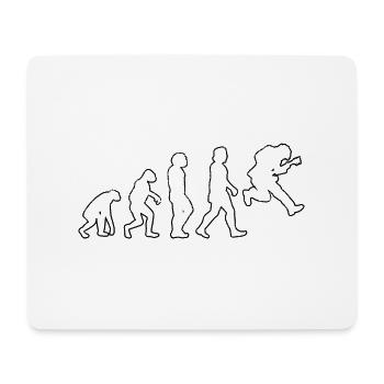 Gitarrist Musik Gitarre Musiker Gitarristin Band - Mousepad (Querformat) - Weiß - Vorne
