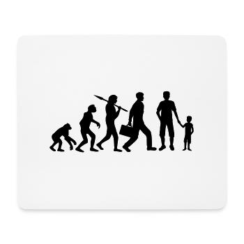 Son Papa Evolution Child - Mouse Pad (horizontal) - white - Front