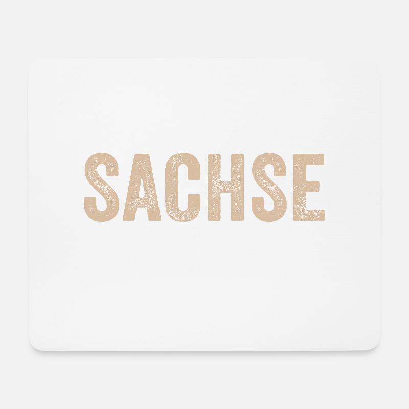 Sachse Das Original Sächsisch Ossi Sachsen Heimat - Mousepad (Querformat) - Weiß