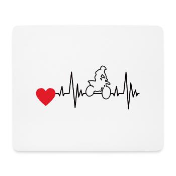 Motorcross Gift Motorcycle Moped Motorcyclist - Mouse Pad (horizontal) - white - Front