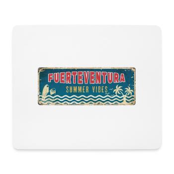 Fuerteventura Sommer Sonne Strand Meer Palmen - Mousepad (Querformat) - Weiß - Vorne