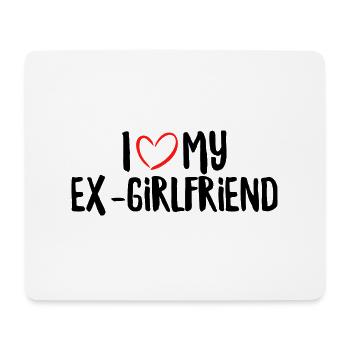 I Love My Ex-Girlfriend - Mouse Pad (horizontal) - white - Front