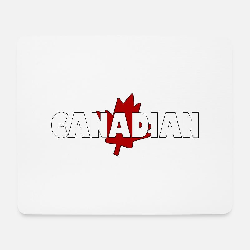 Canadian - Mouse Pad (horizontal) - white