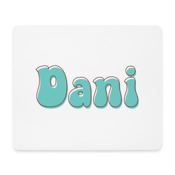 Nom Fille Dani Rétro Prénom Dani Couple - Tapis de souris (format paysage) - blanc - Devant