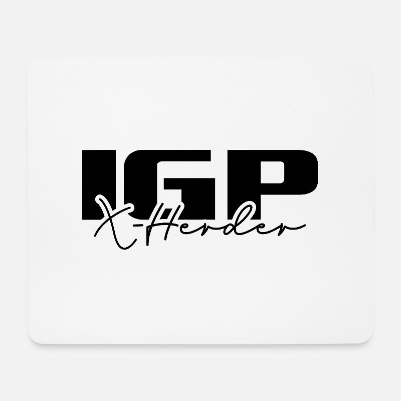 IGP X Herder Hundesport Hunde Wilsigns - Mousepad (Querformat) - Weiß