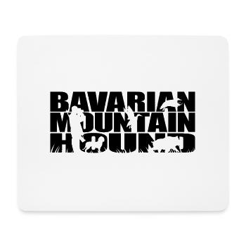 BAVARIAN MOUNTAIN HOUND Jagdhunde Jagd Wilsigns - Mousepad (Querformat) - Weiß - Vorne