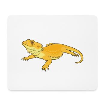 Beard agama take it easy - Mouse Pad (horizontal) - white - Front