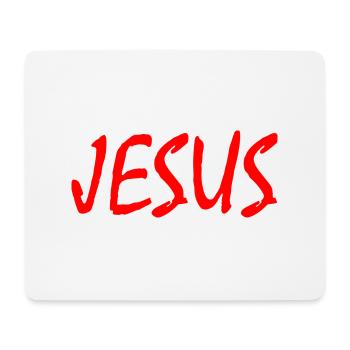 Jesus - Mouse Pad (horizontal) - white - Front