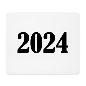 2024 - Mousepad (Querformat) - Weiß - Vorne