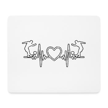 Fußball Fußballtrainer Fußballer Fußballspieler - Mousepad (Querformat) - Weiß - Vorne