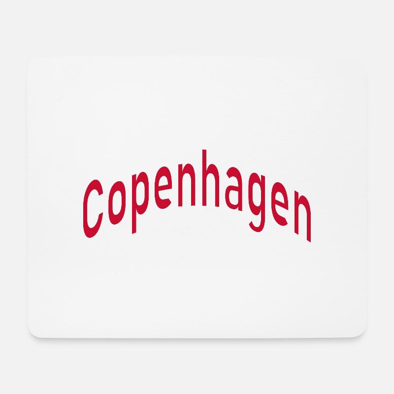 Copenhagen - Mousepad (Querformat) - Weiß