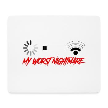 My Worst Nightmare Video Game Player Gaming Gamer - Mousepad (Querformat) - Weiß - Vorne