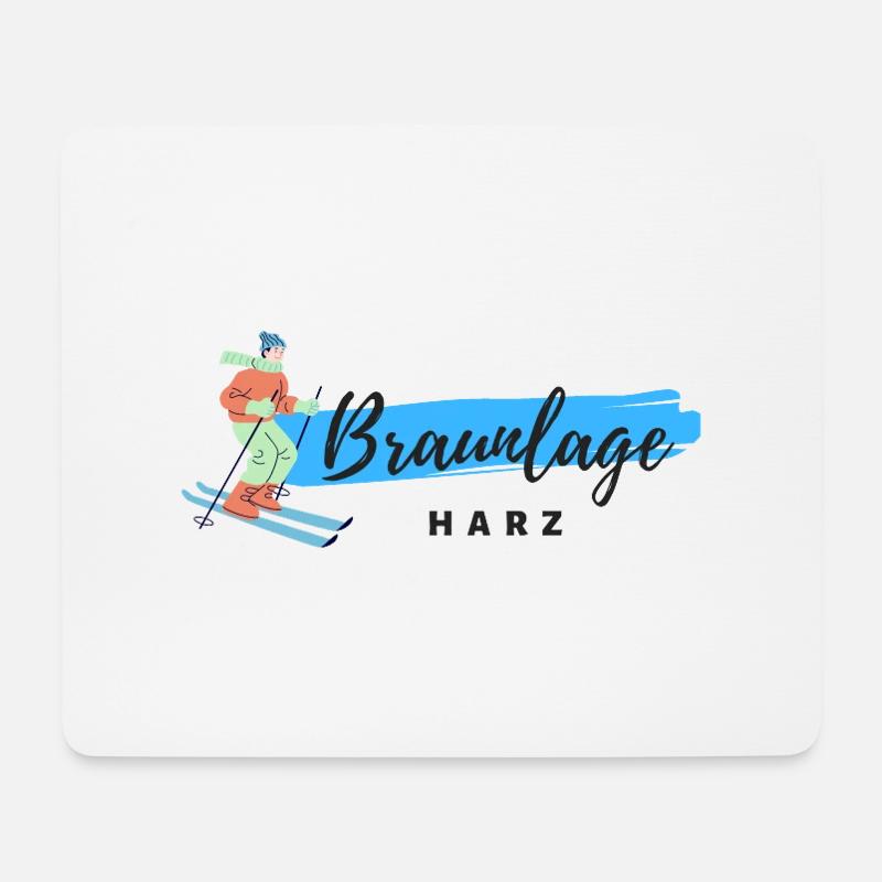 Braunlage im Harz - Mousepad (Querformat) - Weiß