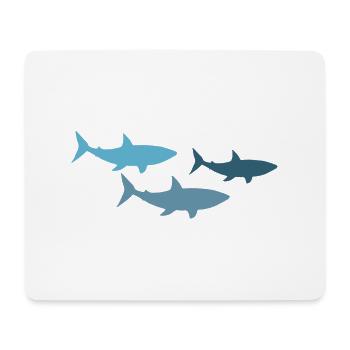 Sharks - Mouse Pad (horizontal) - white - Front