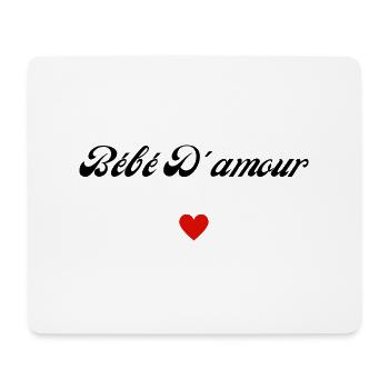 bébé d'amour - Tapis de souris (format paysage) - blanc - Devant