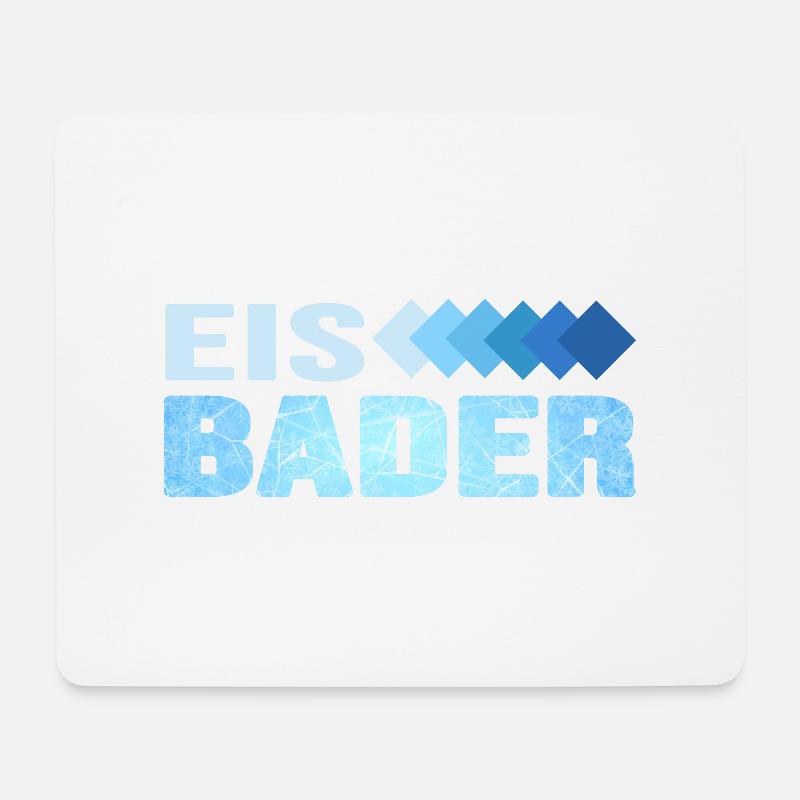 Eisbaden Winterschwimmer Eiswasser Kneipp Eisbaden - Mousepad (Querformat) - Weiß