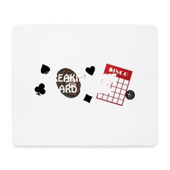 boardgame chess backgammon game night - Mousepad (Querformat) - Weiß - Vorne