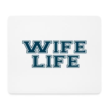 Vie de la femme - Tapis de souris (format paysage) - blanc - Devant