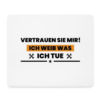 Handwerker Handyman Handwerk Werkzeug Baustelle - Mousepad (Querformat) - Weiß - Vorne