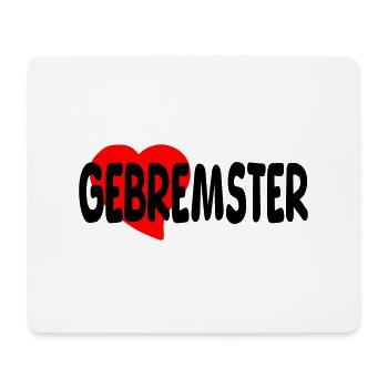 gebremster - Mousepad (Querformat) - Weiß - Vorne