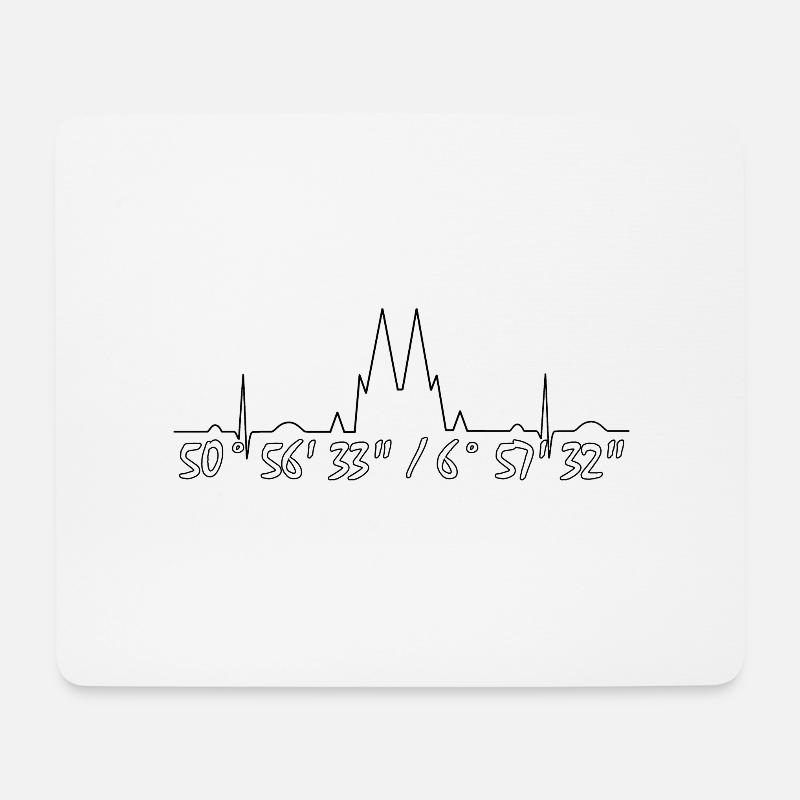 Köln 3 - Mousepad (Querformat) - Weiß