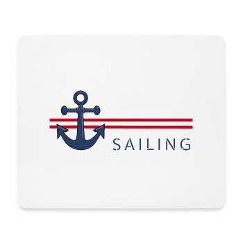 sailing - Mousepad (Querformat) - Weiß - Vorne
