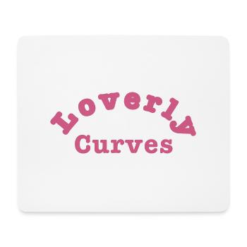 Loverly Curves v3 - Mouse Pad (horizontal) - white - Front