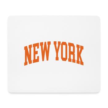 New York orange white - Mousepad (Querformat) - Weiß - Vorne