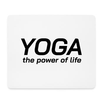 Yoga Shirt The Power Of Life, Spiriutality - Mousepad (Querformat) - Weiß - Vorne