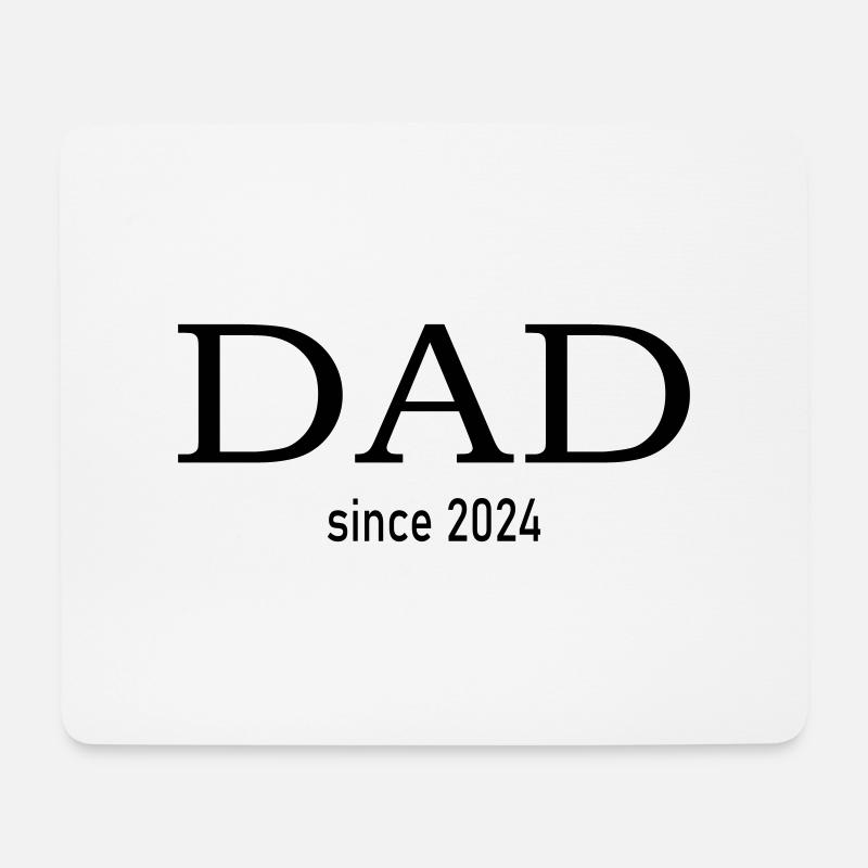 dad since 2024 - Mouse Pad (horizontal) - white