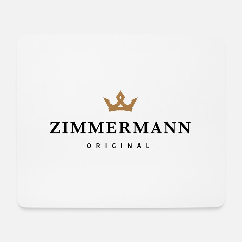 Zimmermann - Mousepad (Querformat) - Weiß