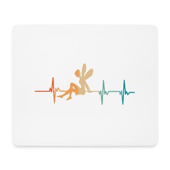Herzschlag der Fee - Mousepad (Querformat) - Weiß - Vorne